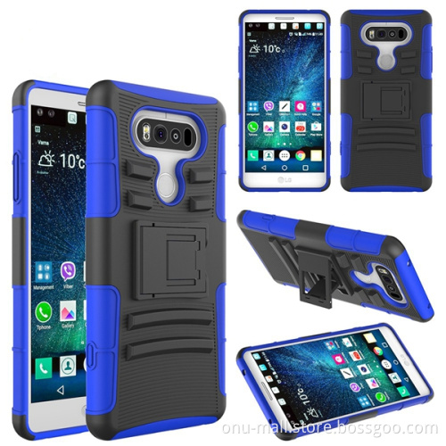 TPU and PC Hybrid Holster Combo Case Cover for LG V20 for Mobile Phone Accessories